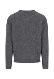 Strickpullover aus Wollmix - 936-steel - Grau