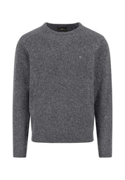 Strickpullover aus Wollmix - 936-steel - Grau