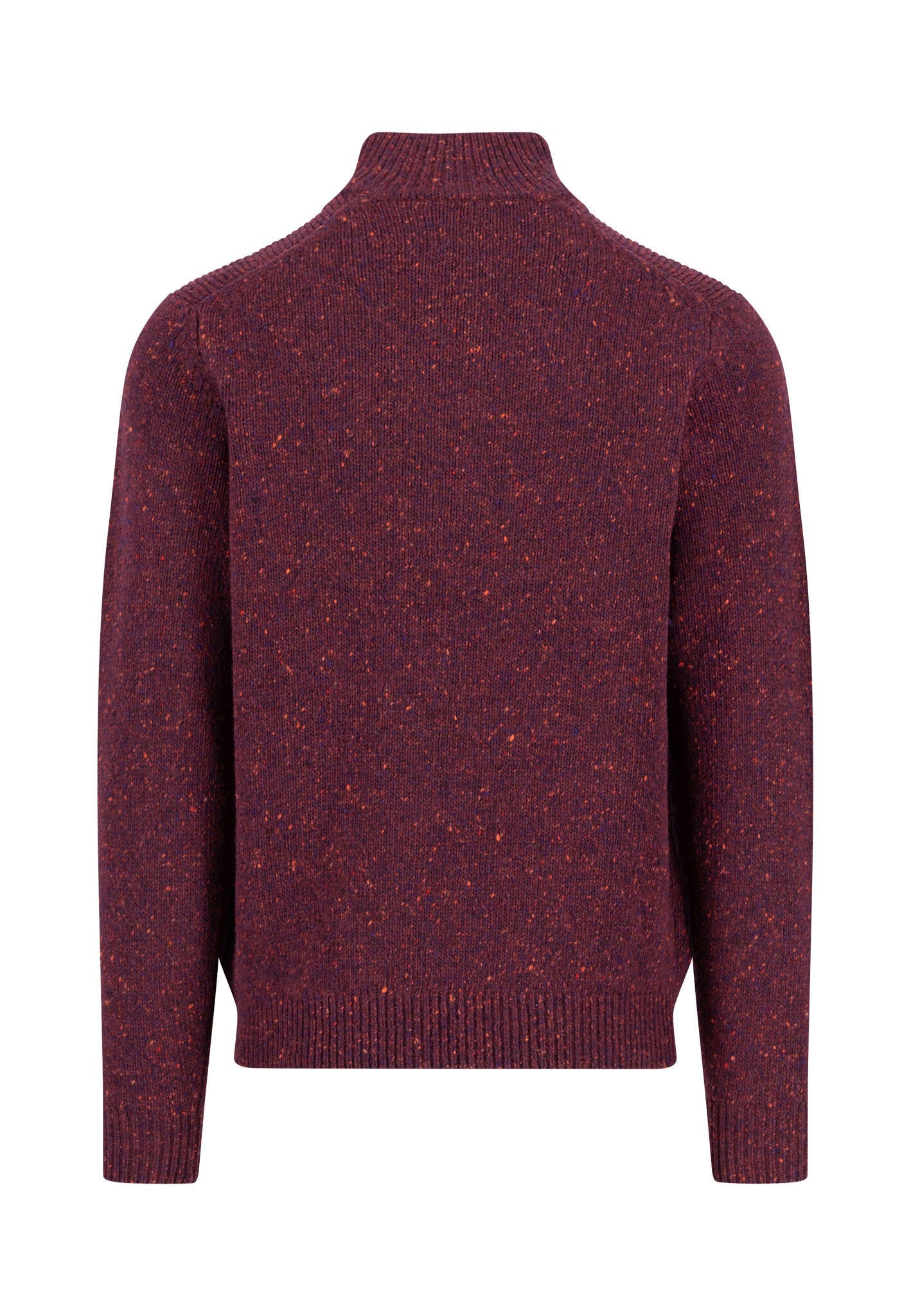 Strickpullover aus Wollmix - 368-deep merlot - Rot