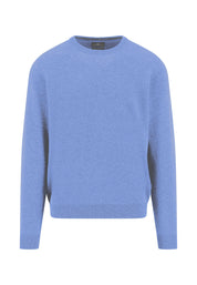 Strickpullover aus Kaschmir - 604-crystal blue - Blau