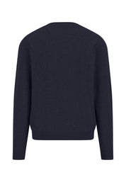 Strickpullover aus Kaschmir - 690-navy - Blau