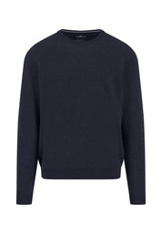 Strickpullover aus Kaschmir - 690-navy - Blau