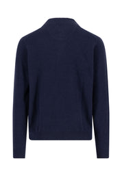 Strickpullover aus Kaschmir - 690-navy - Blau
