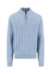 Strickpullover aus Wollmix - 604-crystal blue - Blau