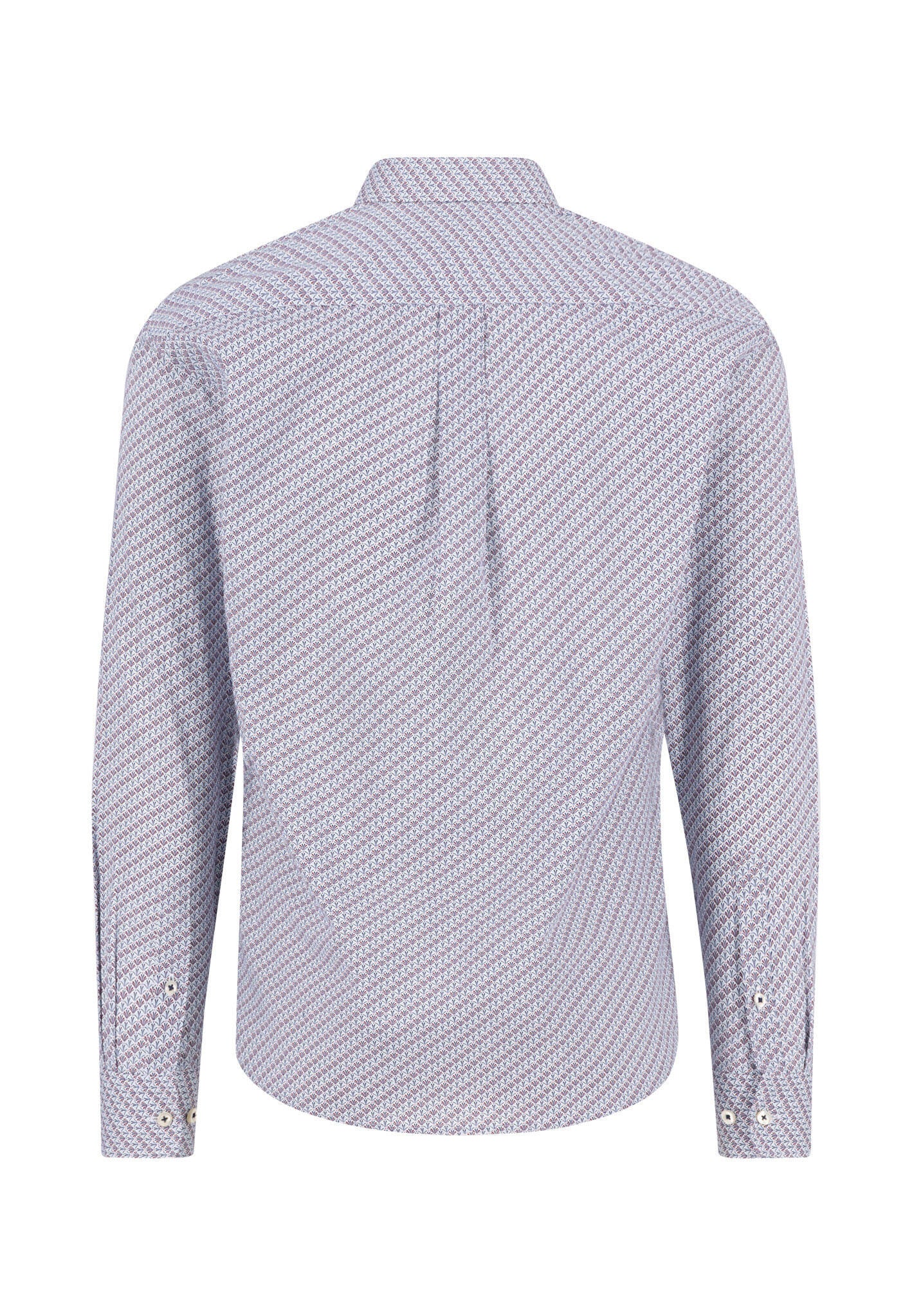 Freizeithemd gemustert Regular Fit - 368-deep merlot - Rot
