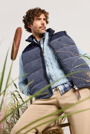 Weste mit Stehkragen - 688-dark navy - Blau
