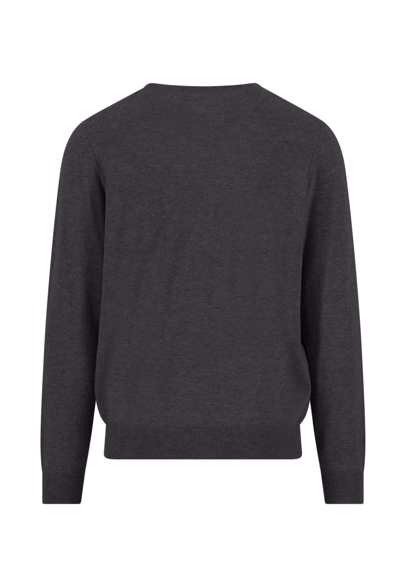 Strickpullover aus Wollmix - 998-charcoal - Schwarz