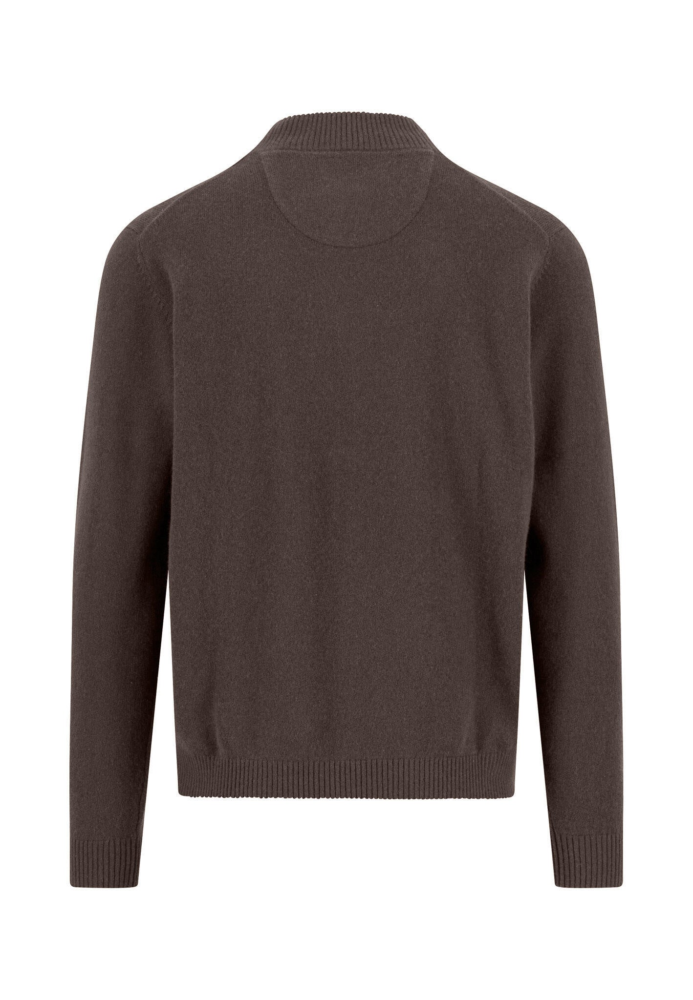 Strickpullover aus Kaschmir - 861-dark chocolate - Braun