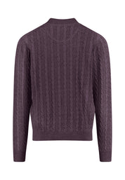 Strickpullover aus Baumwolle - 342-aubergine - Violett