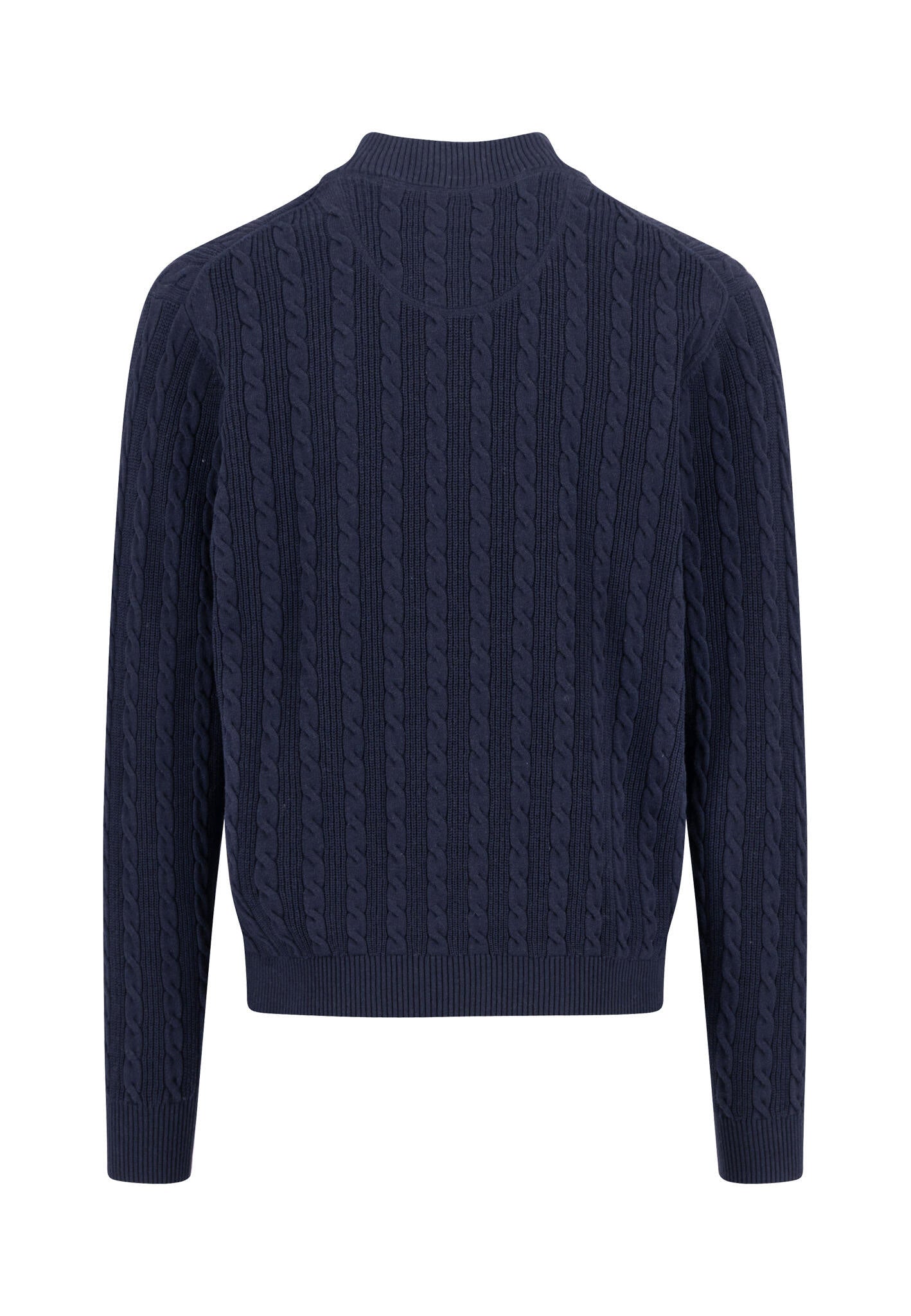 Strickpullover aus Baumwolle - 690-navy - Blau