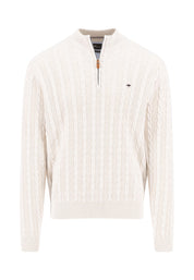 Strickpullover aus Baumwolle - 824-new offwhite - Weiß