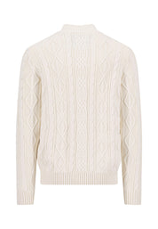 Strickjacke aus Baumwolle - 824-new offwhite - Creme