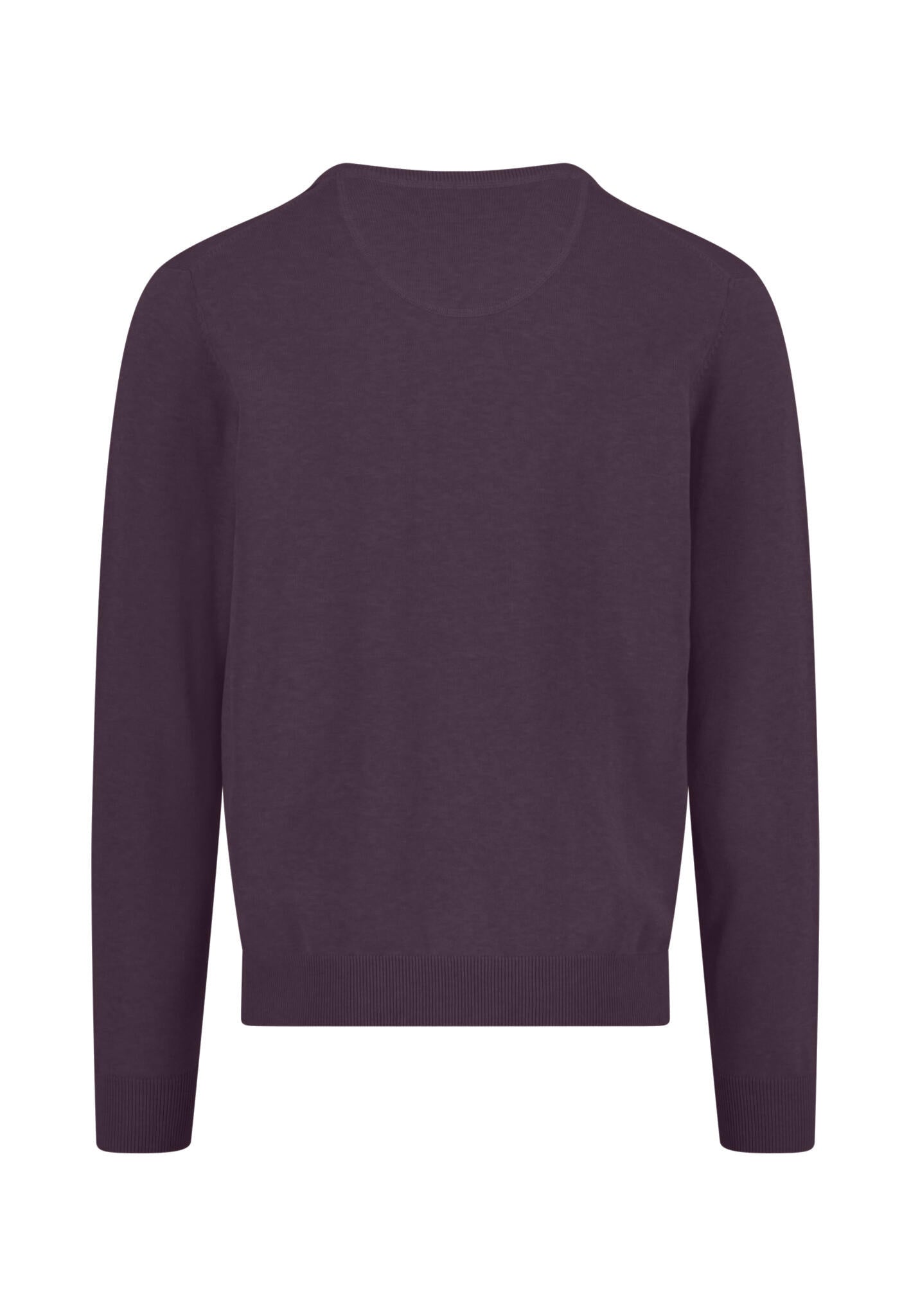 Strickpullover aus Baumwolle - 342-aubergine - Violett