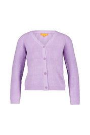 Strickcardigan mit V-Ausschnitt - 415 ORCHID - Violett