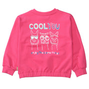 Sweatshirt mit Strass-Applikationen - 414 PARADISE PINK - Pink