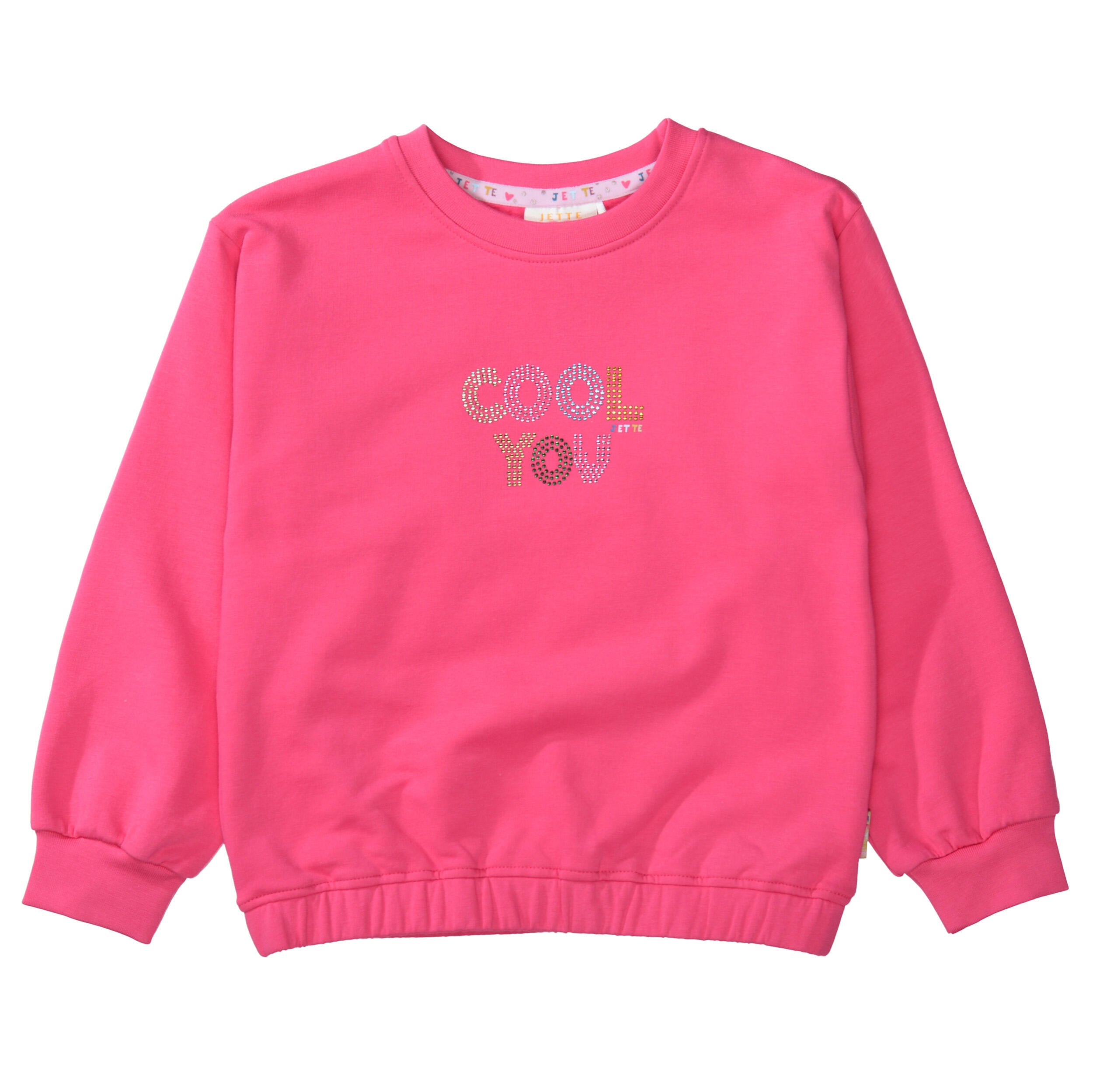 Sweatshirt mit Strass-Applikationen - 414 PARADISE PINK - Pink