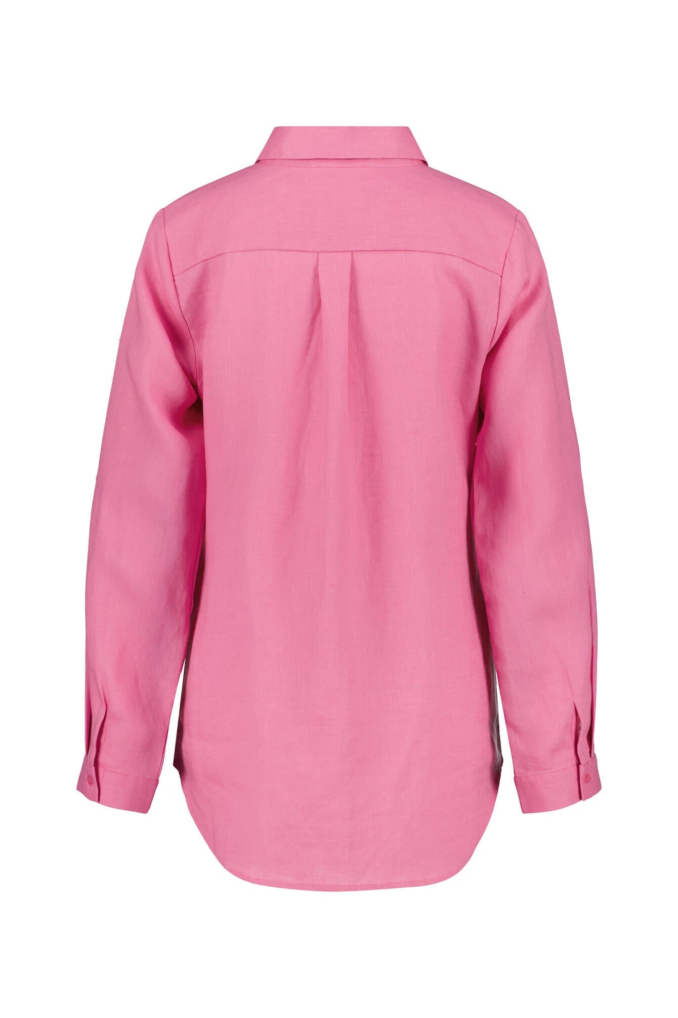 Longbluse aus Leinen - 415 PINK - Pink