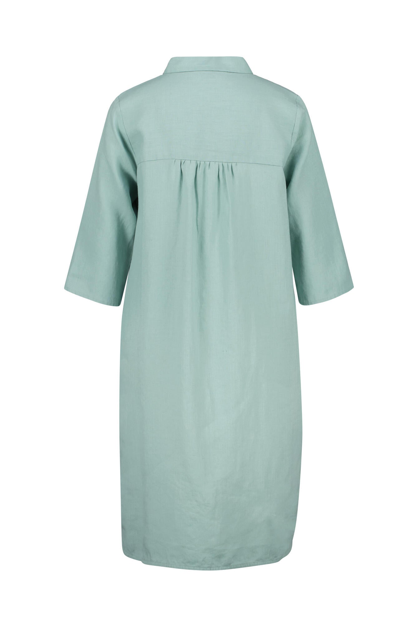 Freizeitkleid Midi aus Leinen - 515 JADE - Türkis