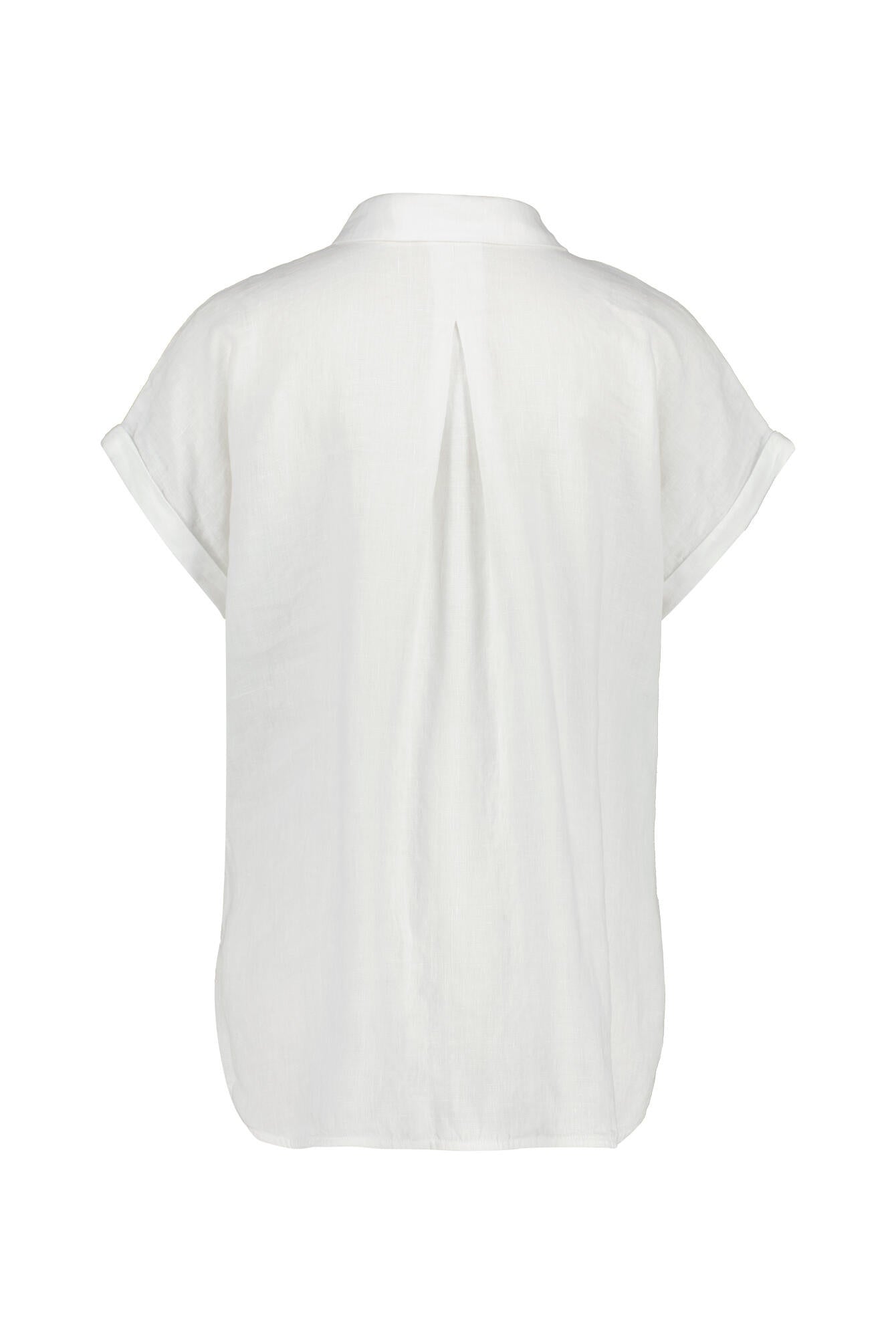Leinenbluse Relaxed Fit - 101 101 WHITE - Weiß