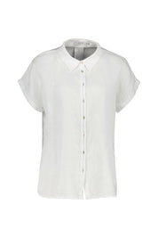 Leinenbluse Relaxed Fit - 101 101 WHITE - Weiß