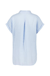 Leinenbluse Relaxed Fit - 601 601 BLUE - Blau