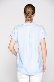 Leinenbluse Relaxed Fit - 601 601 BLUE - Blau