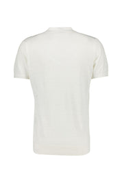 Poloshirt aus Leinen - 142 SNOW WHITE - Weiß