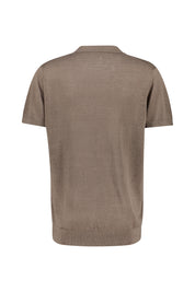 Poloshirt aus Leinen - 706 TAUPE - Braun
