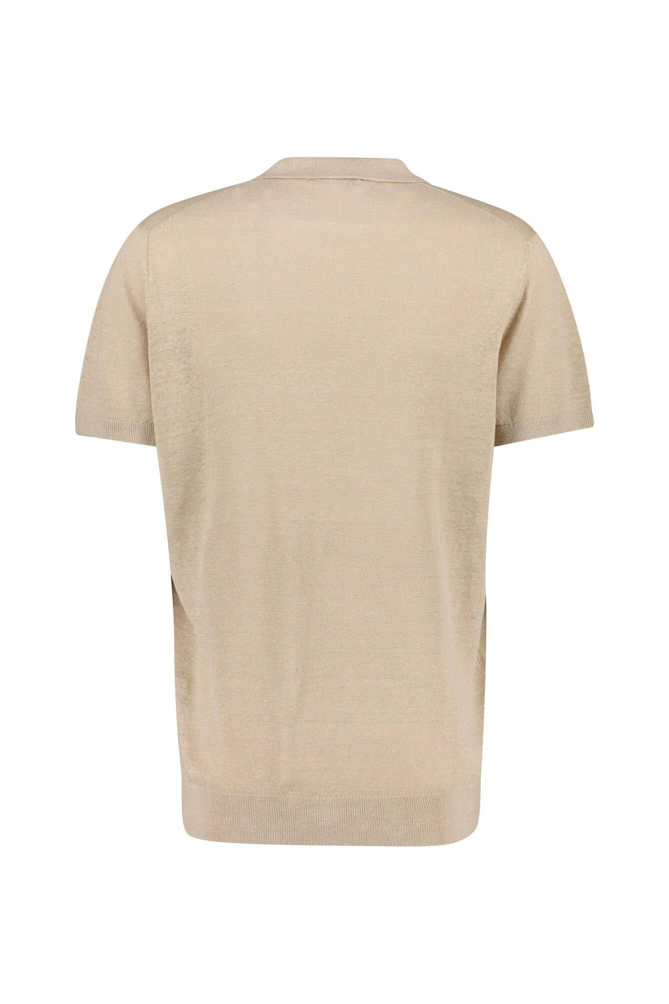 Poloshirt aus Leinen - 242 DRY SAND - Beige