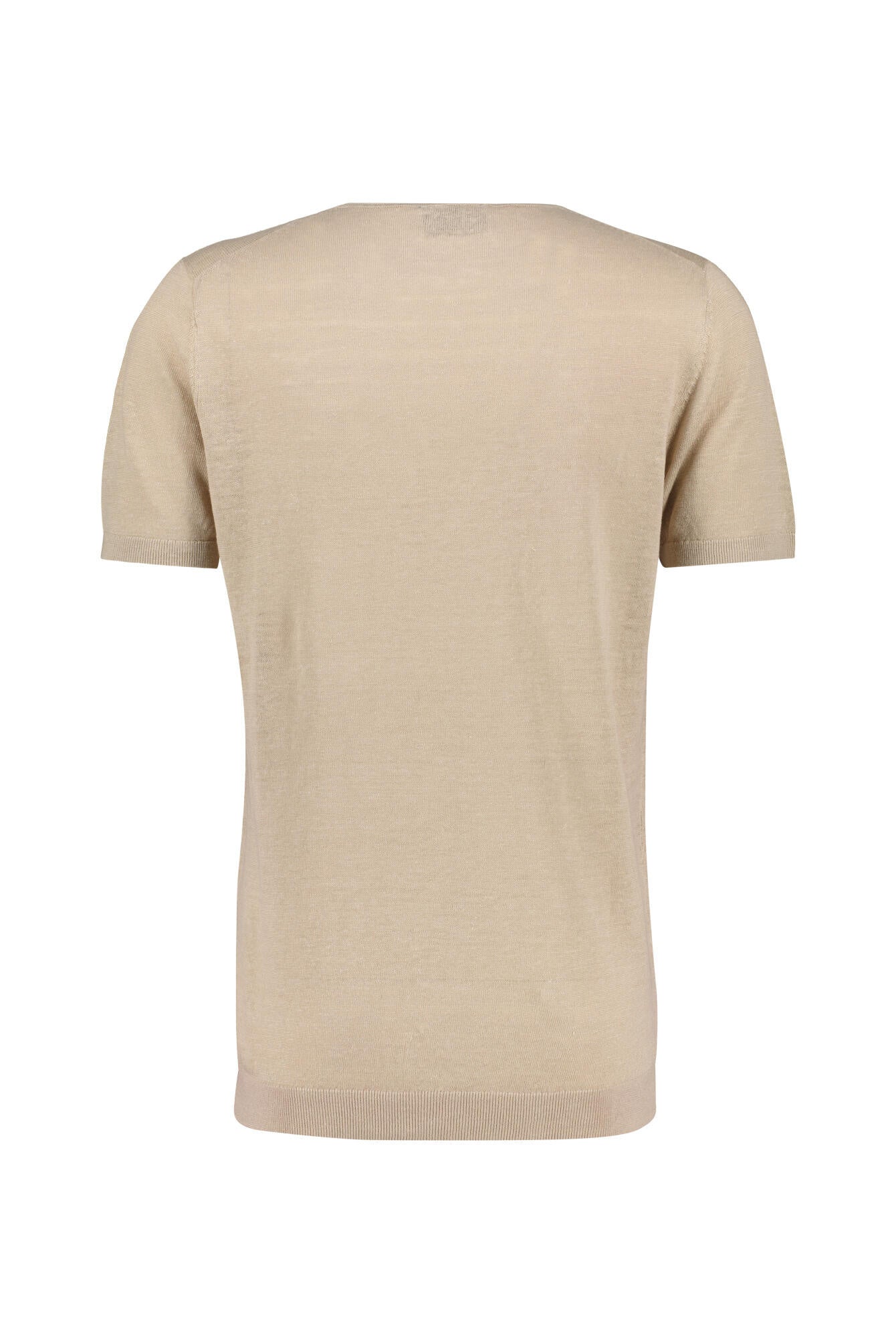 T-Shirt aus Leinenstrick - 242 DRY SAND - Beige