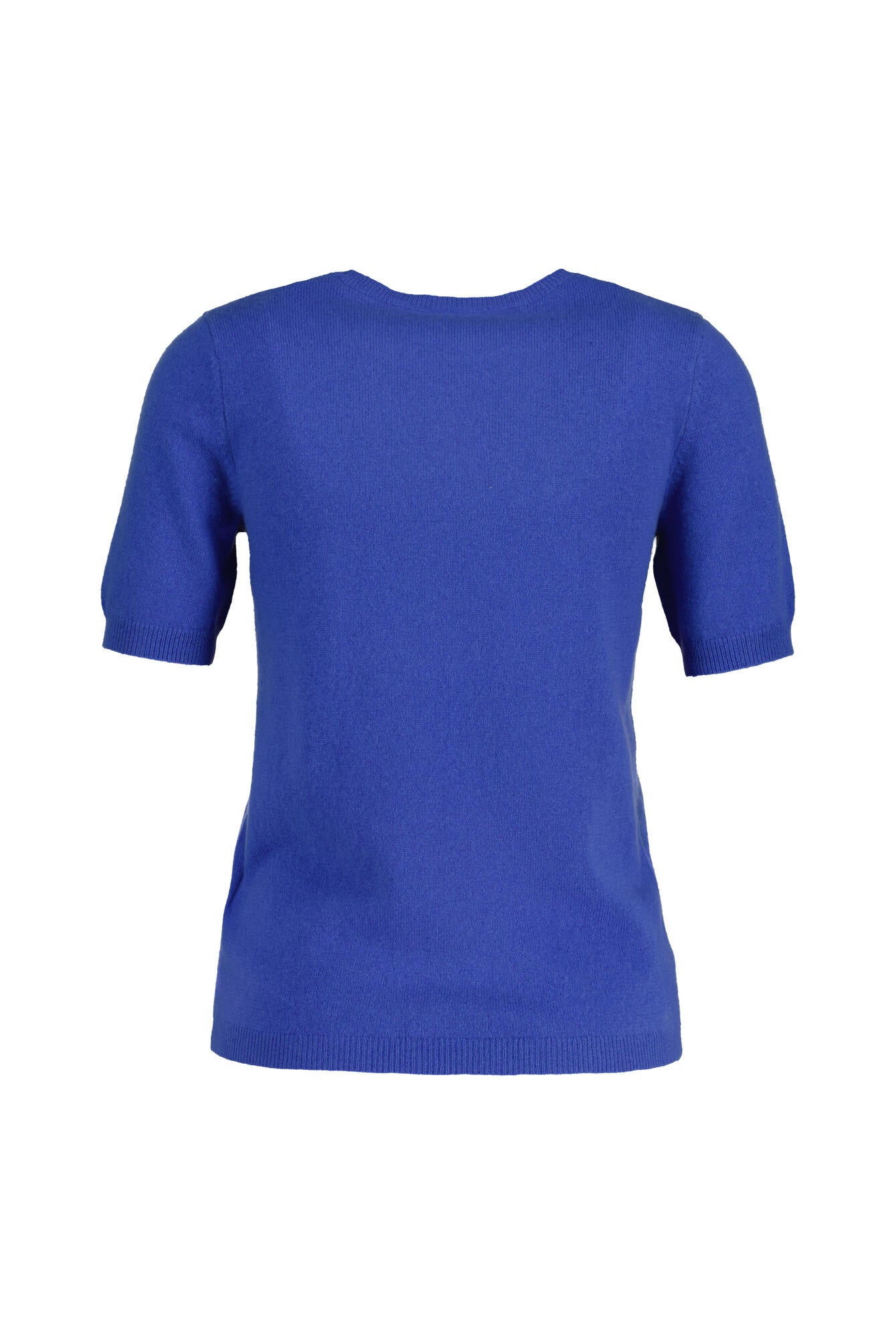Strick-T-Shirt aus Kaschmir - 604 604 HIMMELBLAU - Blau