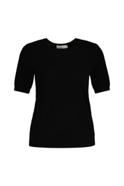 Strick-T-Shirt aus Kaschmir - 900 900 SCHWARZ - Schwarz