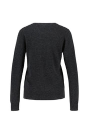 Strickpullover aus Kaschmir - 806 806 ANTHRA MEL. - Grau