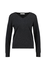Strickpullover aus Kaschmir - 806 806 ANTHRA MEL. - Grau
