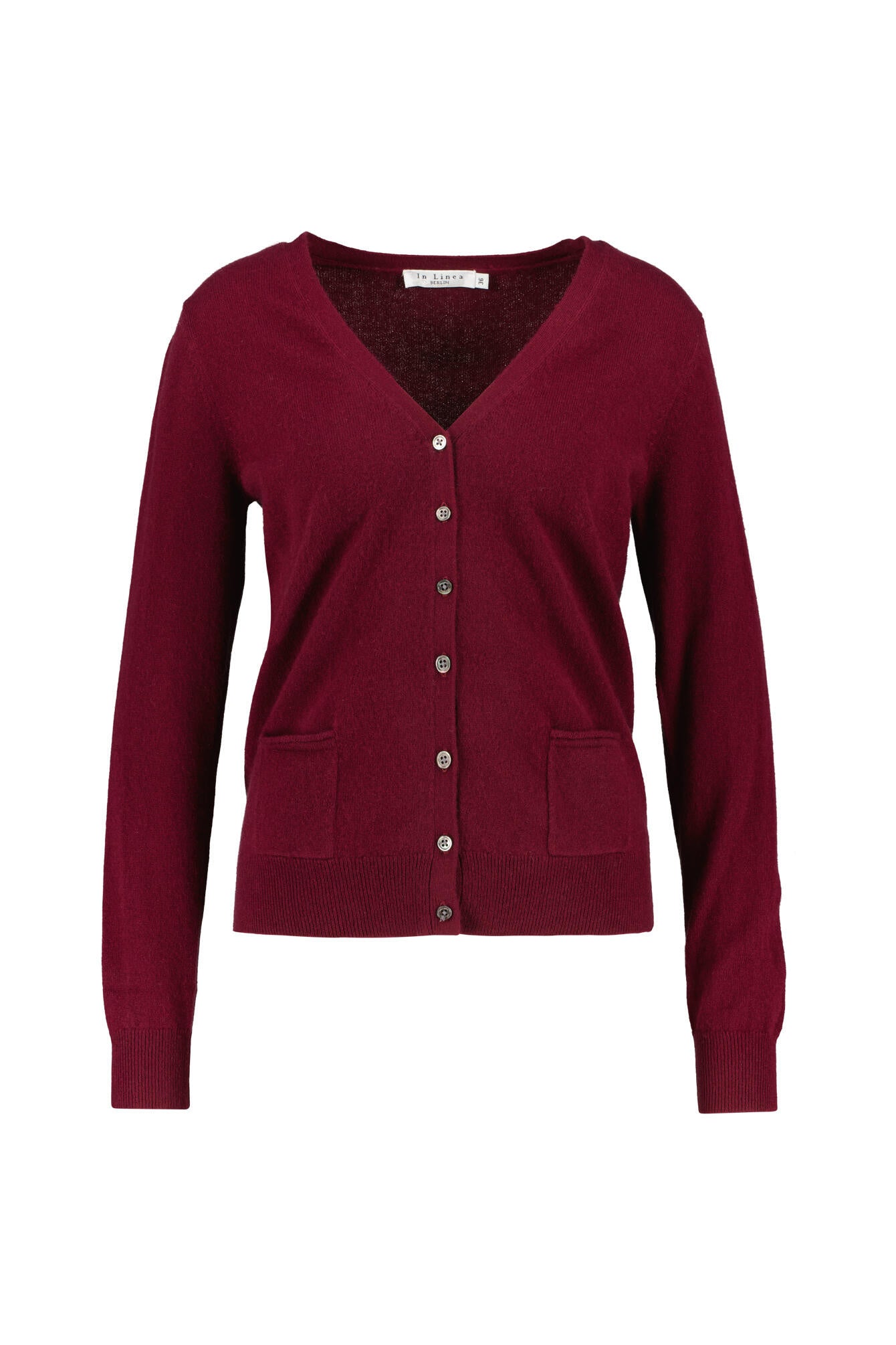 Strickcardigan aus Kaschmir - 448 448 CHERRY - Rot