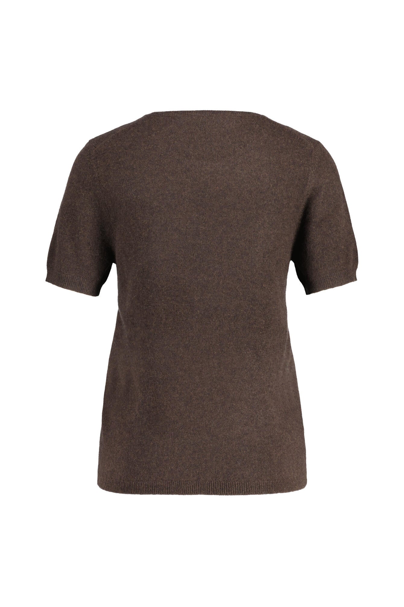Strick-T-Shirt aus Kaschmir - 720 720 CHOCOLATE MEL.