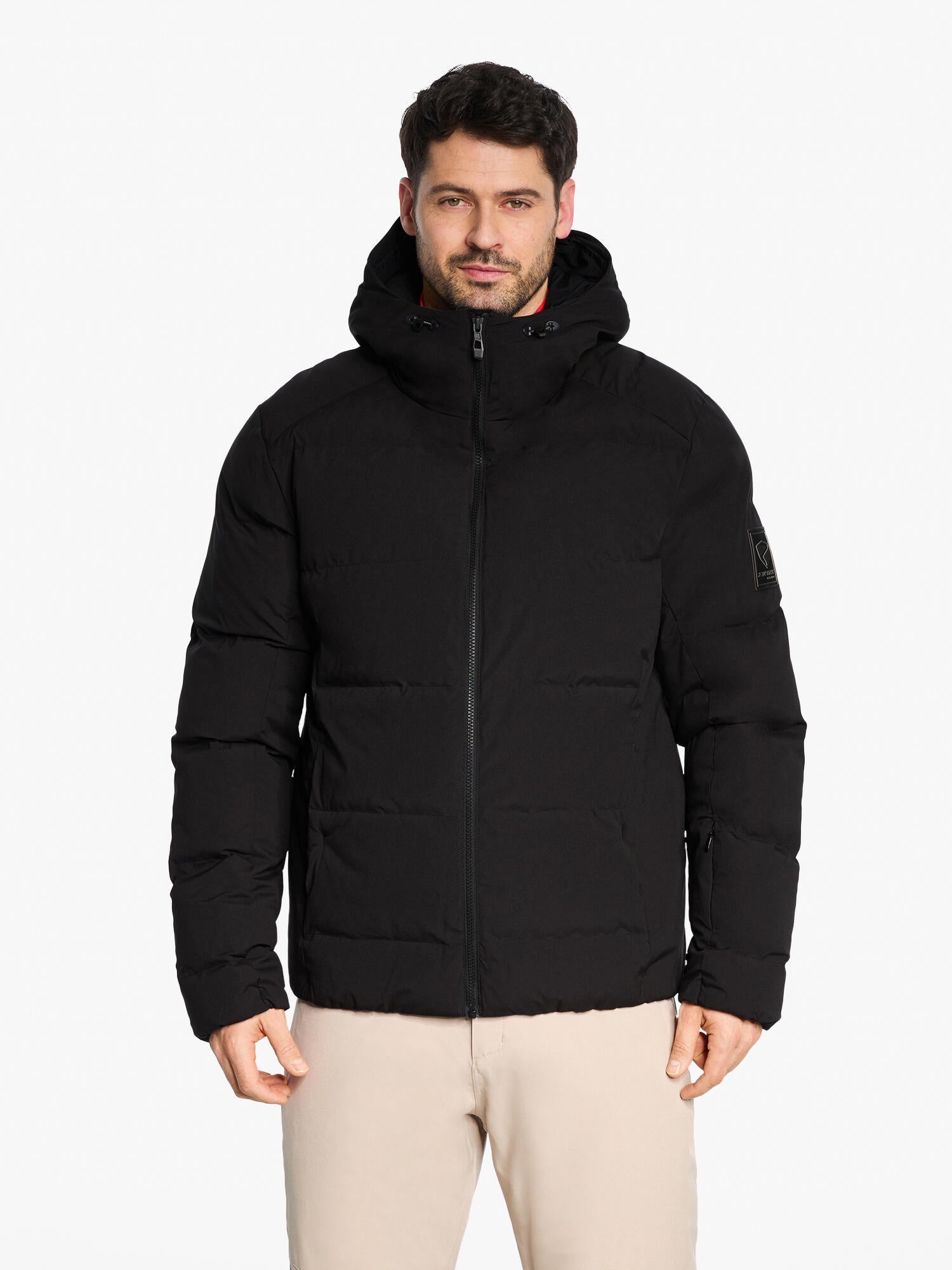 Skijacke TYERS-Z mit Kapuze - 12-black - Schwarz