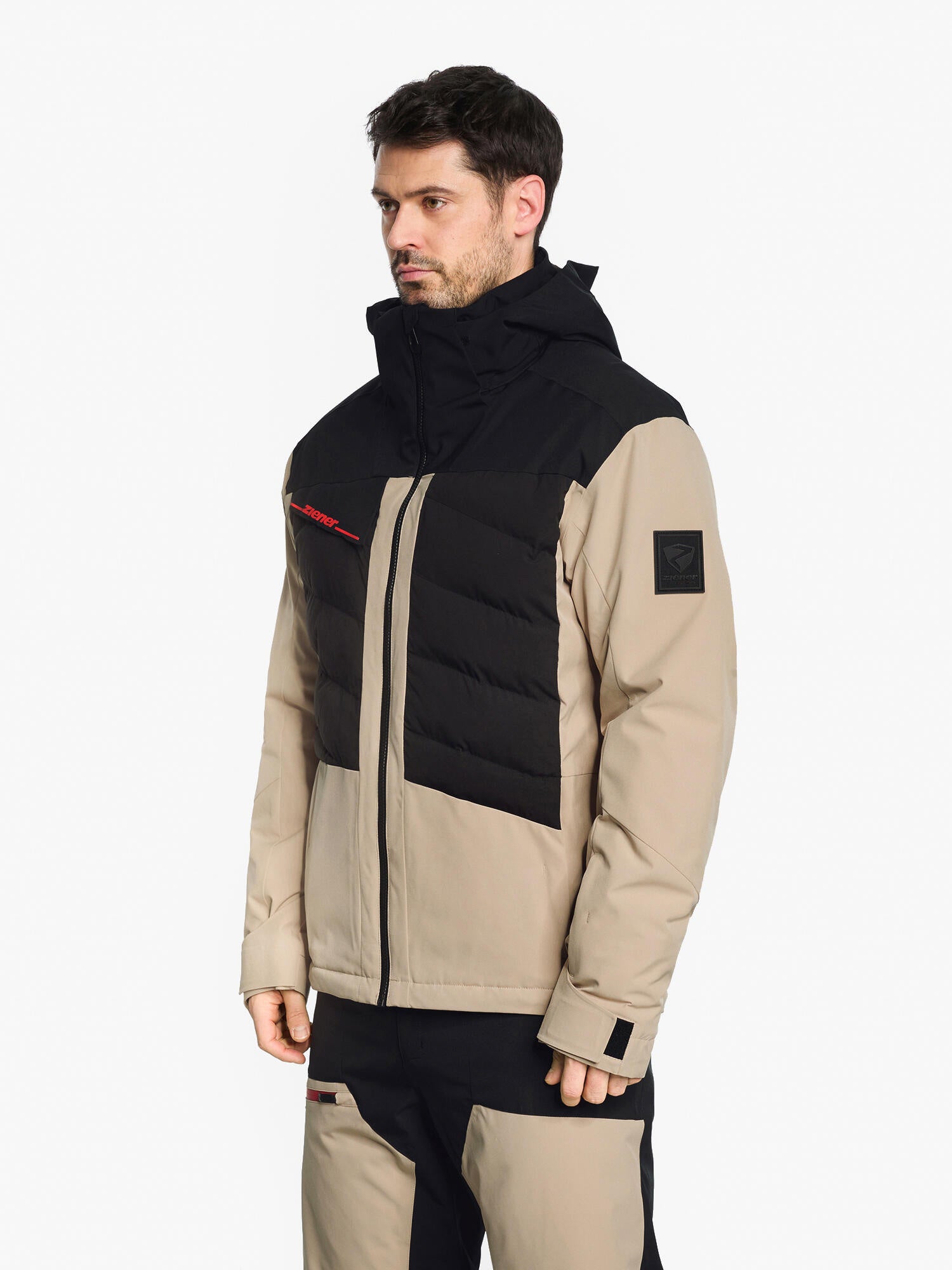 Skijacke TIDAL-Z mit Kapuze - 60-sandstone - Beige