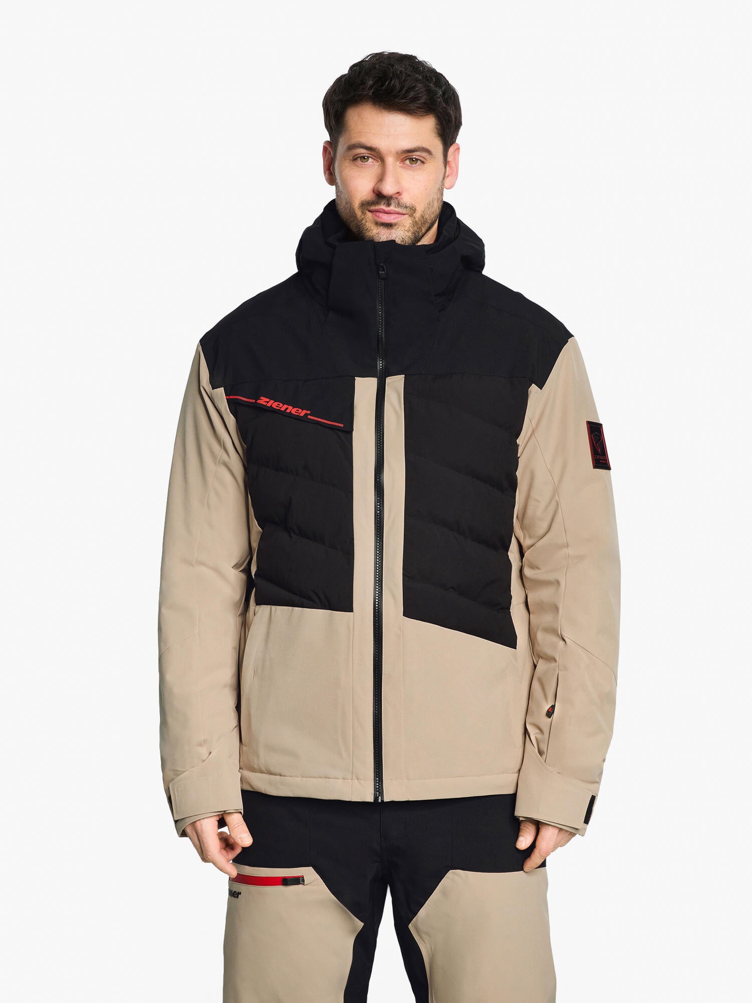 Skijacke TIDAL-Z mit Kapuze - 60-sandstone - Beige