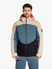 Skijacke TOBIN-Z mit Kapuze - 51512-iron sky cord.black - Grau