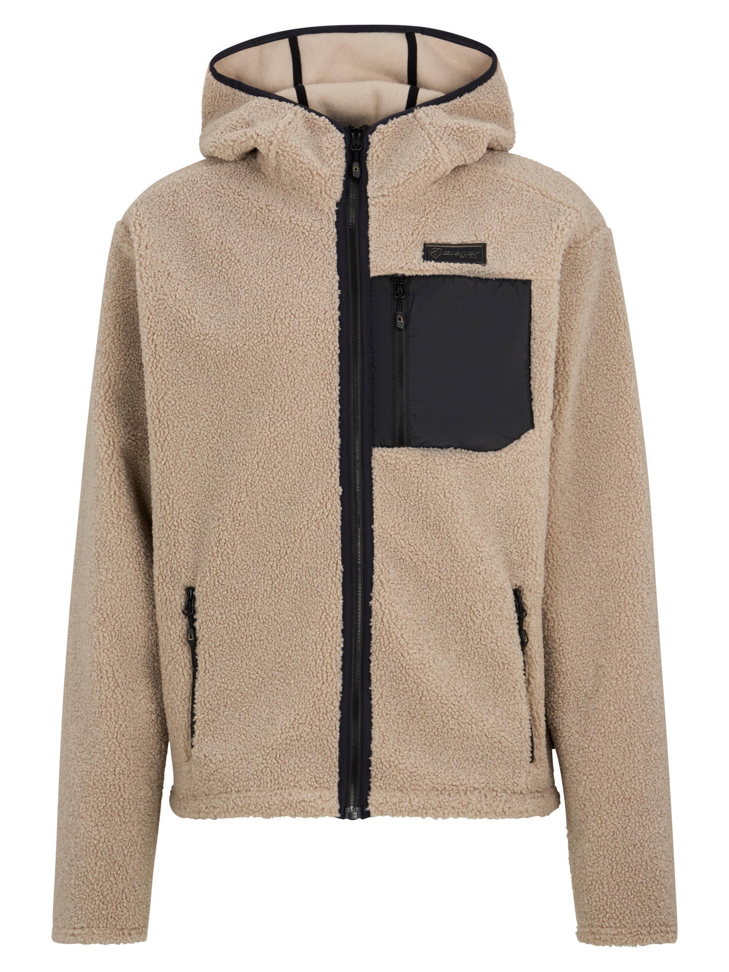 Fleecejacke JUHA-Z mit Kapuze - 60-sandstone - Beige
