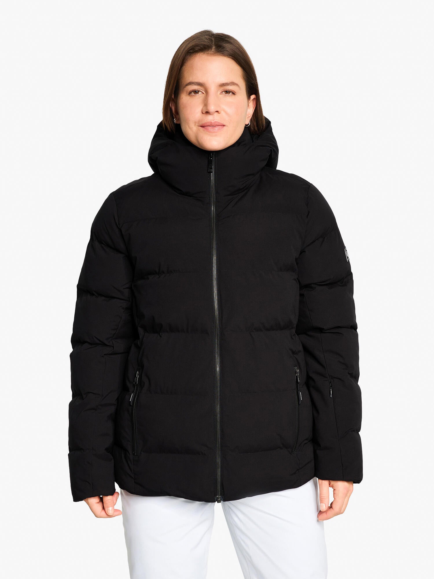 Skijacke TRAVA-Z mit Kapuze - 12-black - Schwarz
