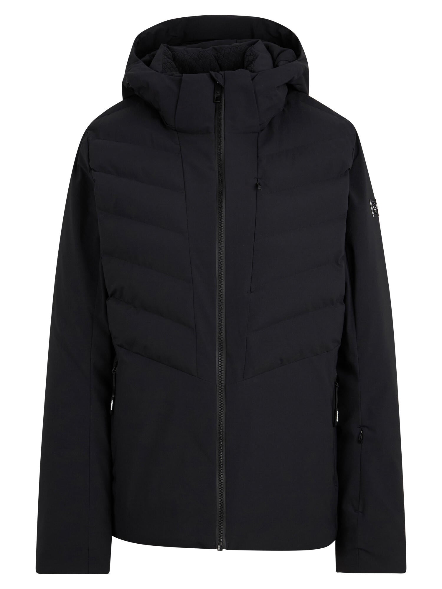 Skijacke TOKKI-Z mit Kapuze - 12-black - Schwarz