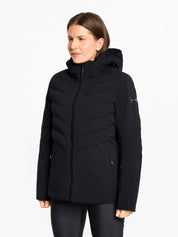 Skijacke TOKKI-Z mit Kapuze - 12-black - Schwarz