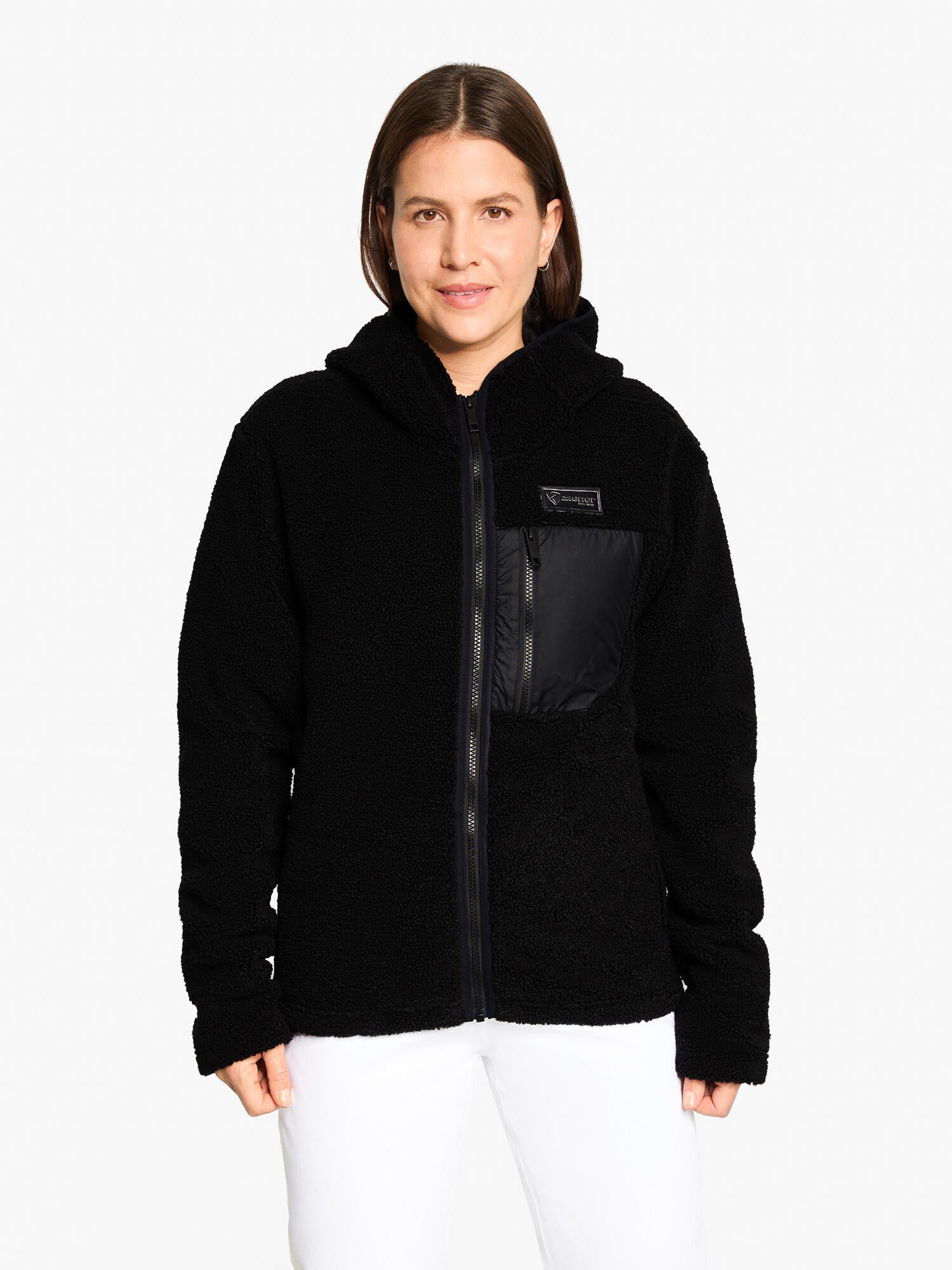 Fleecepullover JUHA-Z - 12-black - Schwarz