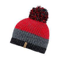 Strickmütze INTERCONTINENTAL-Z  UNISEX - 12888-black. red - Rot