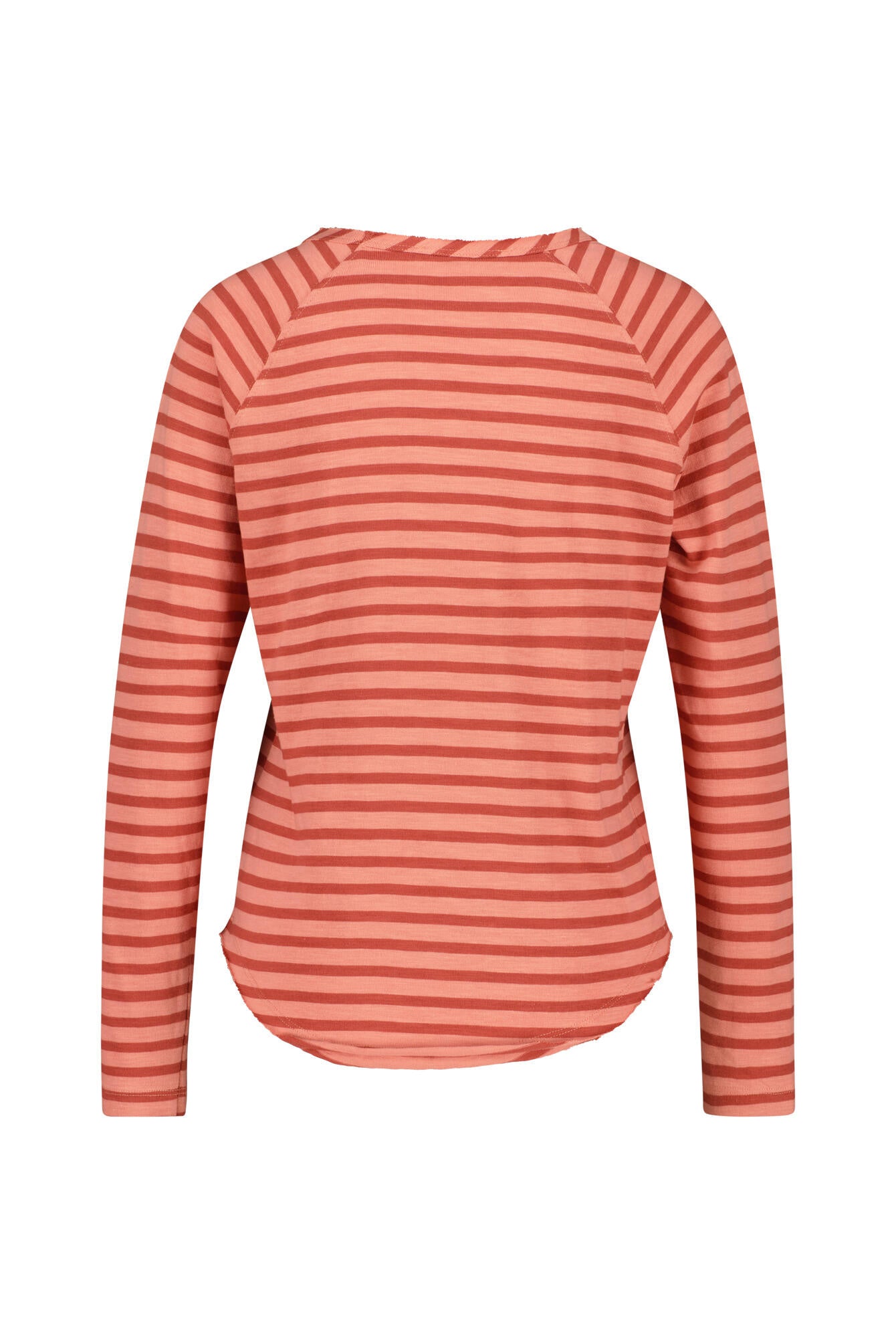 Gestreiftes Langarmshirt - 307 - Orange