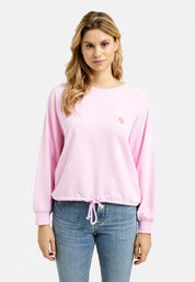 Sweatshirt aus Baumwollmix - 427 - Rosa