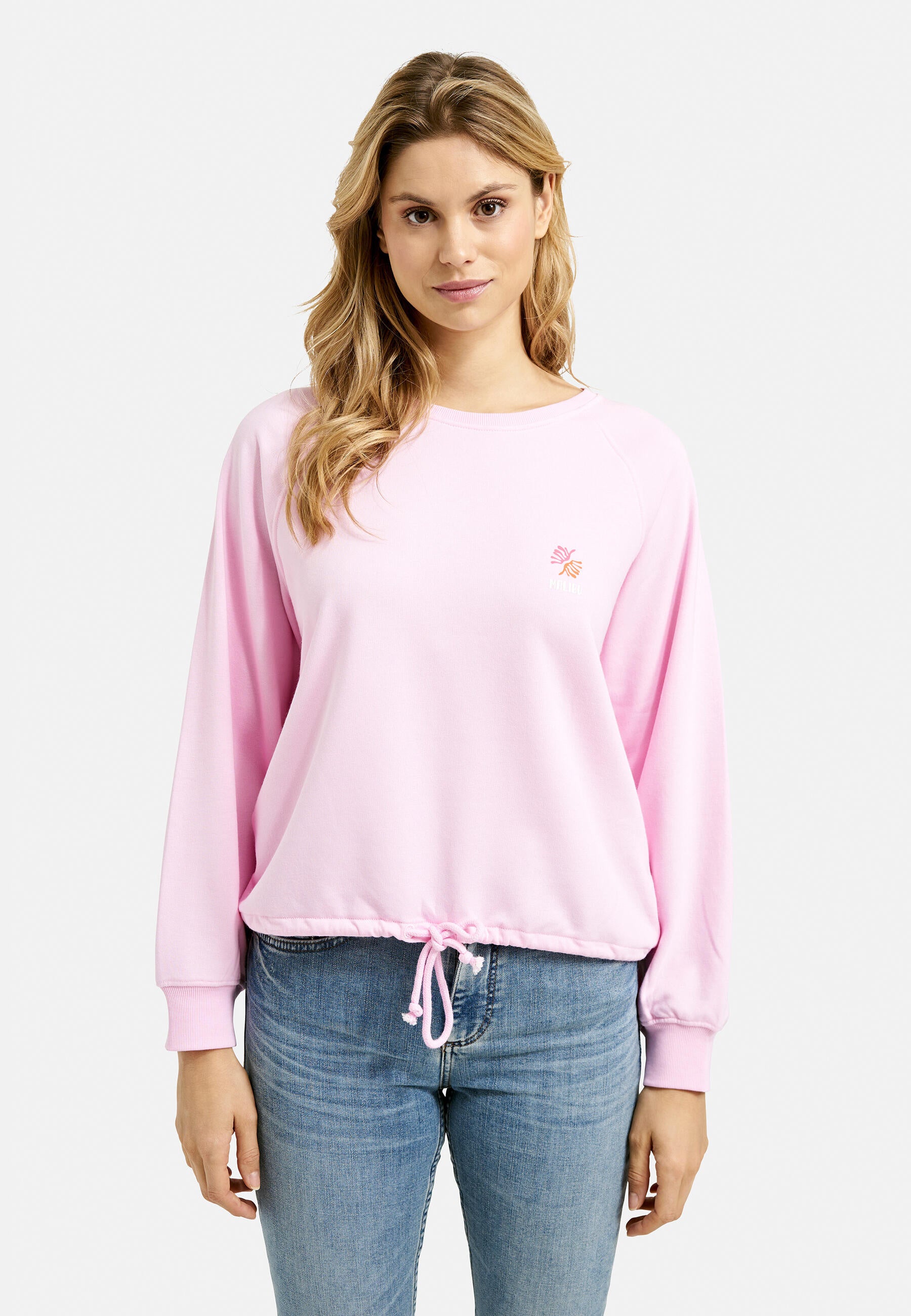 Sweatshirt aus Baumwollmix - 427 - Rosa