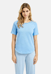 T-Shirt aus Baumwolle - 621 - Blau